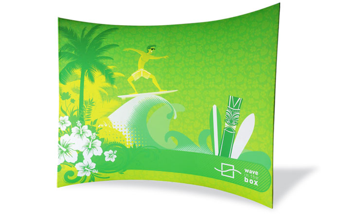 Sail portable display stand