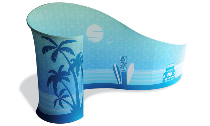 Surf portable display stand
