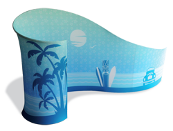 Surf portable stand display